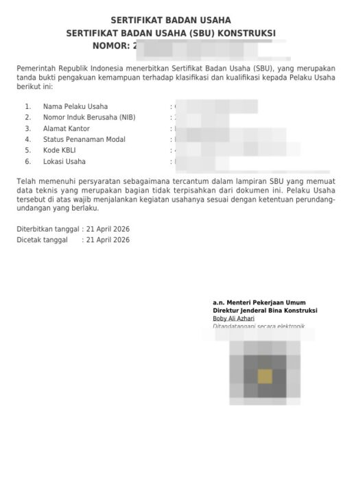 SBU KONSTRUKSI SBU KONSTRUKSI